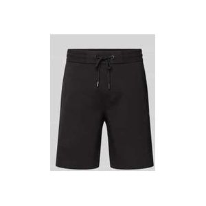 Regular Fit Sweatbermudas mit Logo-Applikation Modell 'Leoni'