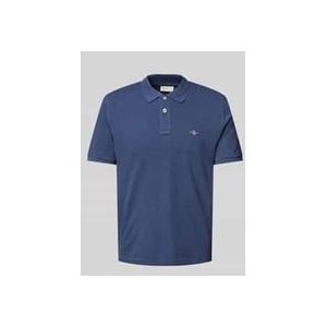 Regular Fit Poloshirt mit Label-Stitching