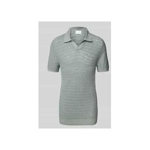 Slim Fit Poloshirt mit V-Ausschnitt