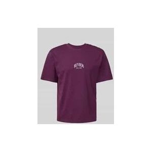 T-Shirt mit Label-Print