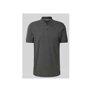 Poloshirt mit Label-Stitching