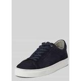 Ledersneaker mit Label-Detail Modell 'Summer'