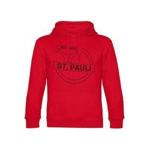 multifanshop Kapuzen Sweatshirt - St. Pauli - Meine Fankurve - Druck braun - Hoodie