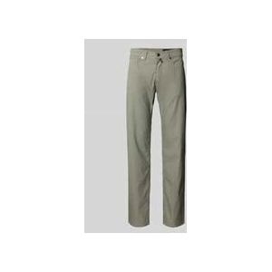 Tapered Fit Chino mit Strukturmuster Modell 'Lyon'