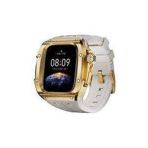Für Apple Watch Series 10 46mm Silikon Armband mit Metall Gehäuse Case