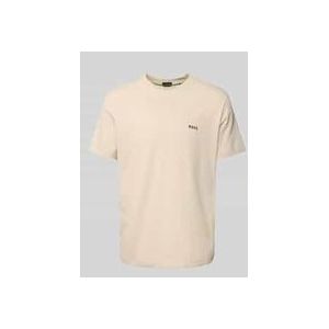 T-Shirt mit Label-Print