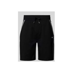 Sweatshorts mit Label-Stitching