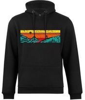 Cotton Prime® Kapuzensweatshirt mit Bergen - Lets Hiking