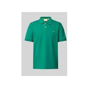 Regular Fit Poloshirt mit Label-Stitching