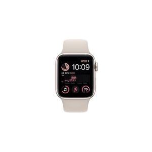 Apple Watch Series SE 1 (2020) GPS + Cellular 44 mm - Aluminium Gold - Sportarmband Weiß