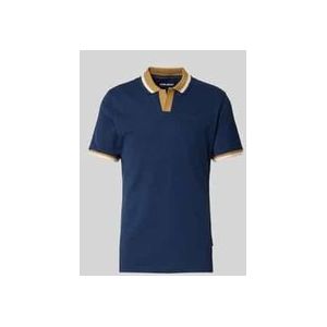 Regular Fit Poloshirt mit V-Ausschnitt Modell 'Evo'