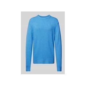 Regular Fit Strickpullover mit Rundhalsausschnitt
