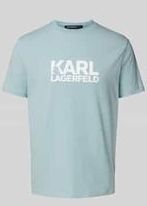 T-Shirt mit Label-Print