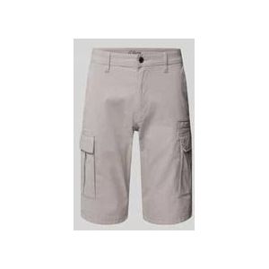 Relaxed Fit Cargo-Bermudas aus Baumwoll-Elasthan-Mix