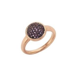 Jamelli Ring 925 Silber rosé vergoldet Amethyst