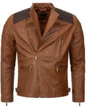 Rock Creek Lederjacke Biker-Style Regular Fit