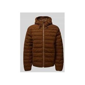 Cordjacke mit Logo-Stitching