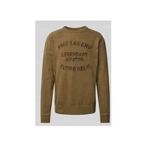 Sweatshirt mit gerippten Abschlüssen