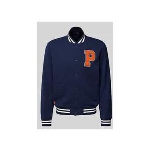 College-Jacke mit Druckknopfleiste