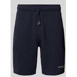 Regular Fit Sweatshorts mit Label-Print