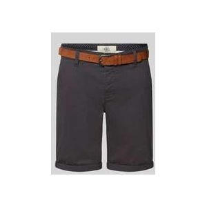 Regular Fit Chino-Shorts mit Gürtel Modell 'MIKE'