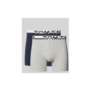 Slim Fit Trunks mit Label-Schriftzug am Bund