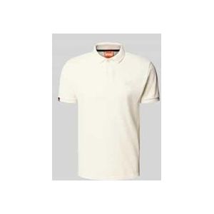 Regular Fit Poloshirt mit Label-Stitching