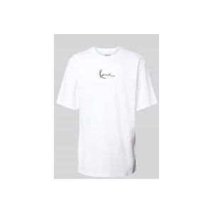 T-Shirt mit Label-Stitching
