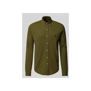 Slim Fit Freizeithemd mit Button-Down-Kragen