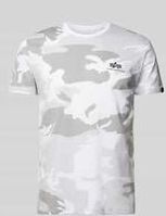 T-Shirt mit Label-Print
