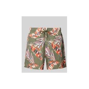 Badeshorts mit Allover-Muster