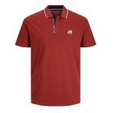 Jack & Jones Poloshirt LOGAN Polo Kurzarmshirt mit Kontraststreifen und Logo-Details