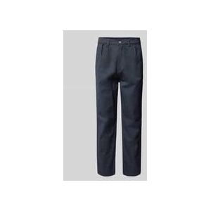 Tapered Fit Bundfaltenhose mit Gürtelschlaufen