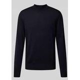 Strickpullover aus Schurwolle mit Stehkragen Modell 'Davide'