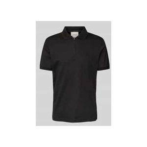 Regular Fit Poloshirt mit Reißverschluss
