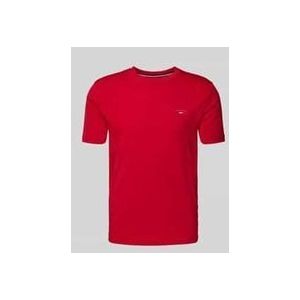 T-Shirt mit Label-Print