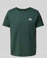 T-Shirt mit Label-Print