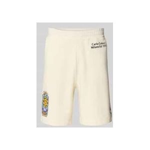 Sweatshorts mit Label-Print