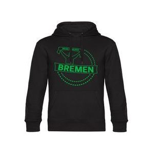 multifanshop Kapuzen Sweatshirt - Bremen - Meine Fankurve - Druck grün - Hoodie