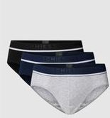 Slip mit Label-Details Modell 'Rio' im 3er-Pack