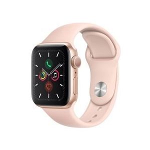 Apple Watch Series 5 (2019) GPS + Cellular 40 mm - Rostfreier Stahl Gold - Sportarmband Rosé