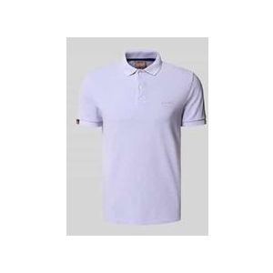 Regular Fit Poloshirt mit Label-Stitching