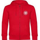 multifanshop Kapuzen Sweatshirt Jacke - Deutschland - Adler Retro - Druck weiß - Sweat