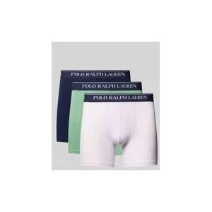 Boxershorts mit elastischem Label-Bund im 3er-Pack