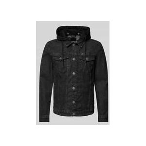Jeansjacke mit Kapuze Modell 'TREY'