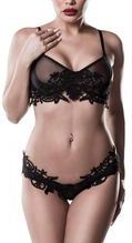 Süßes Dessous-Set mit Häkelspitze, 2-tlg.