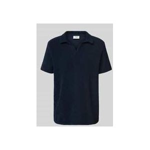 Regular Fit Poloshirt mit V-Ausschnitt Modell 'Antal'