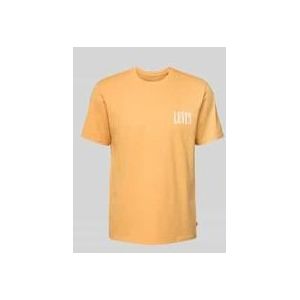 T-Shirt mit Label-Print
