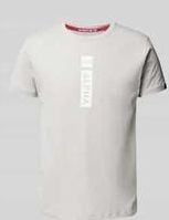 T-Shirt mit Label-Print