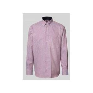 Comfort Fit Business-Hemd mit Button-Down-Kragen
